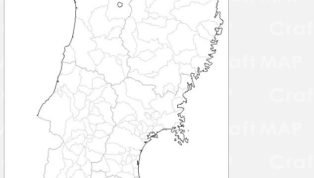 Craft MAP（クラフトマップ）[日本・世界の白地図]ー別ウィンドウで開く